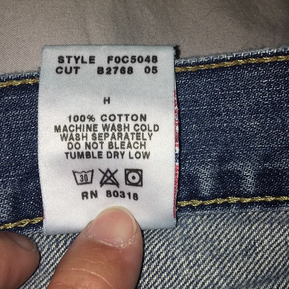 Lucky Brand Size 2 distressed Little Maggie jeans - Picture 8 of 8